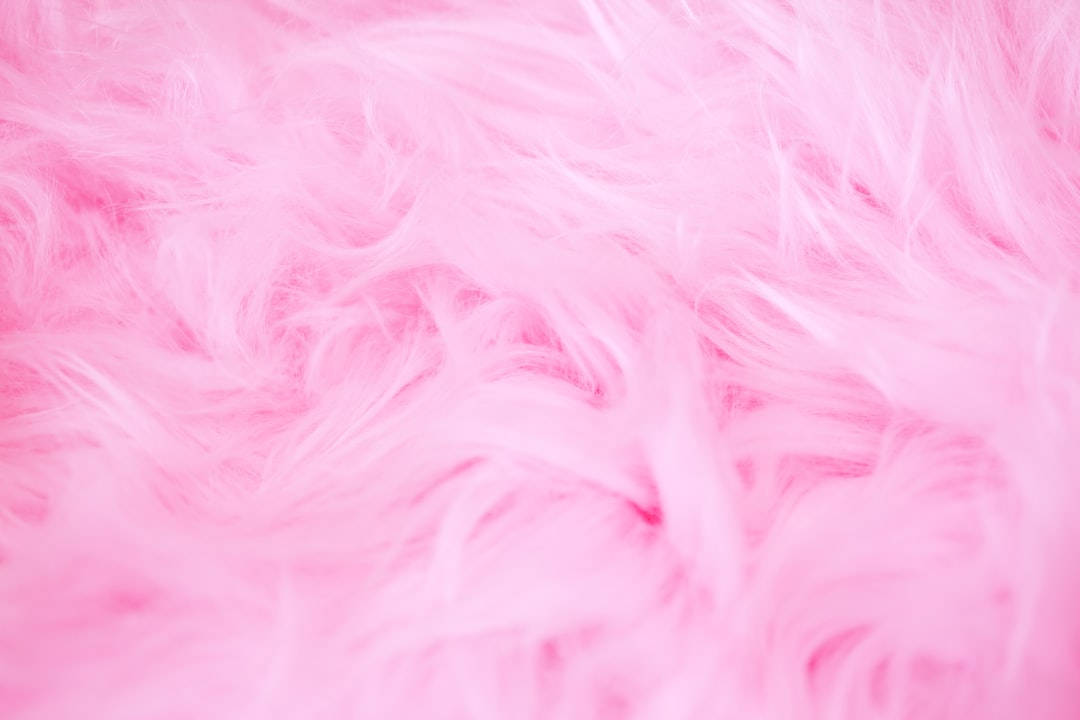 Sød Girly Pink Pels Wallpaper