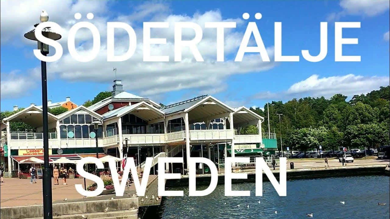 Sodertalje Sweden Waterfront Scenery Wallpaper
