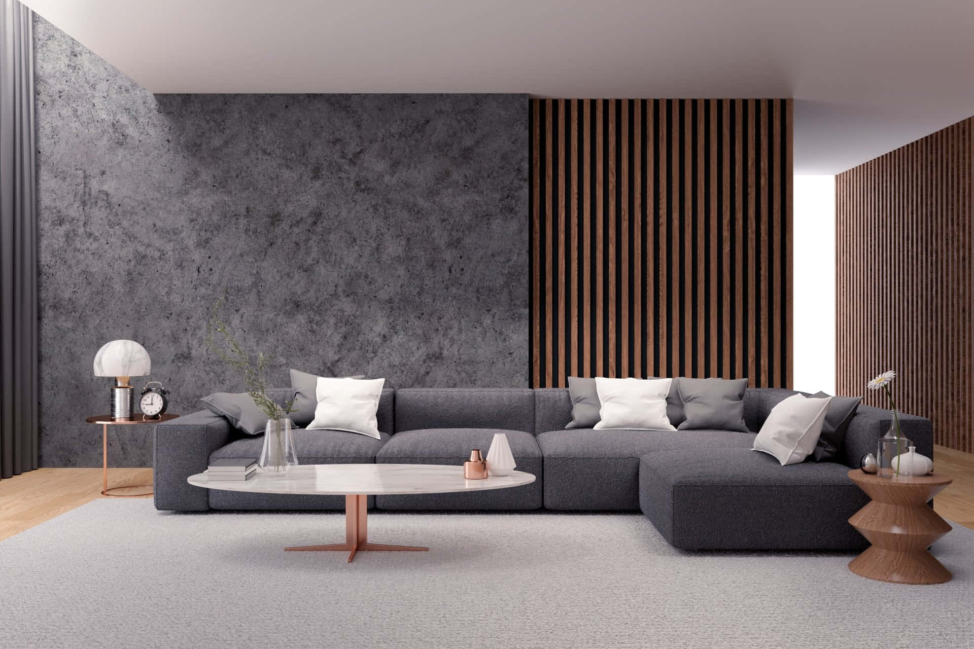 Sofa i moderne hus billede tapet