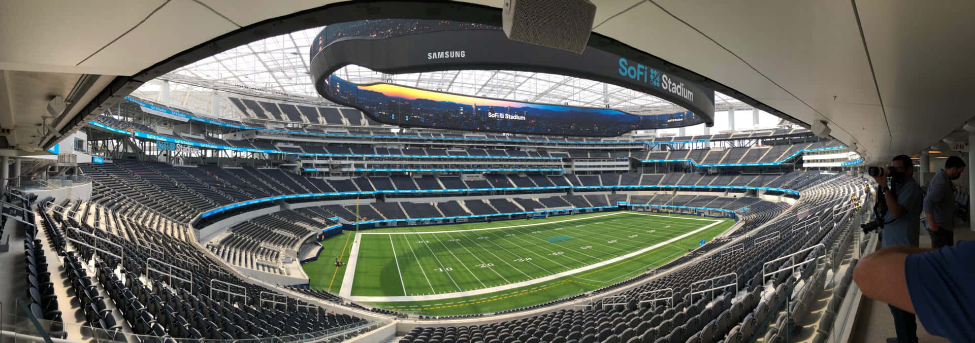"Welcome to Sofi Stadium, Home of the Los Angeles Rams and Los Angeles Chargers"
