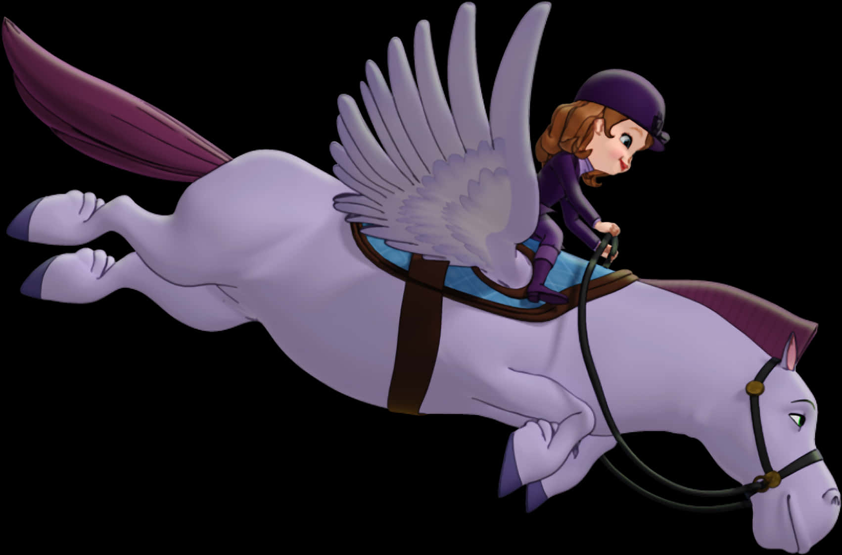 Sofia Riding Flying Horse PNG