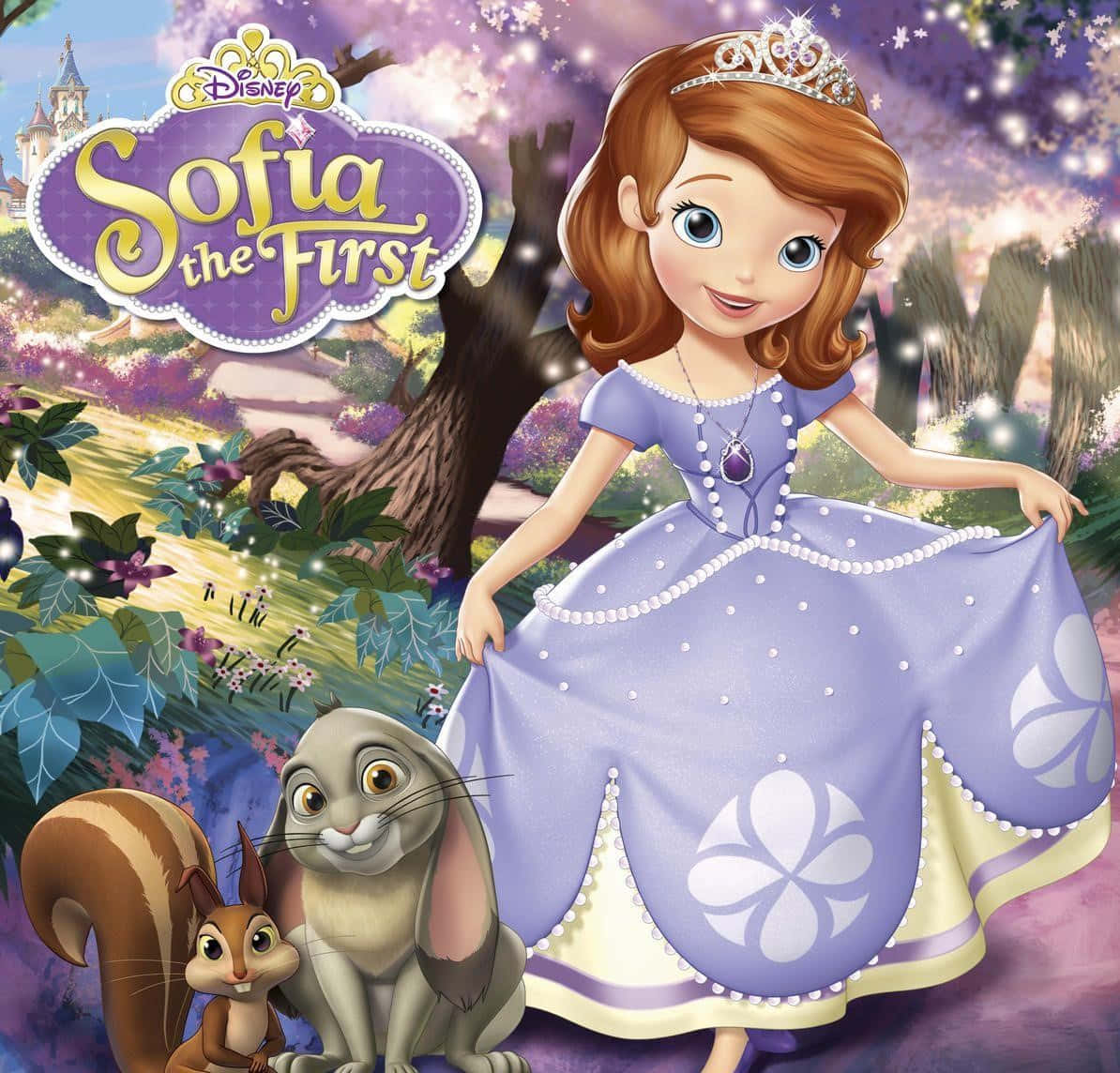Caption: Charming Princess Sofia in her Magical Royal World Wallpaper