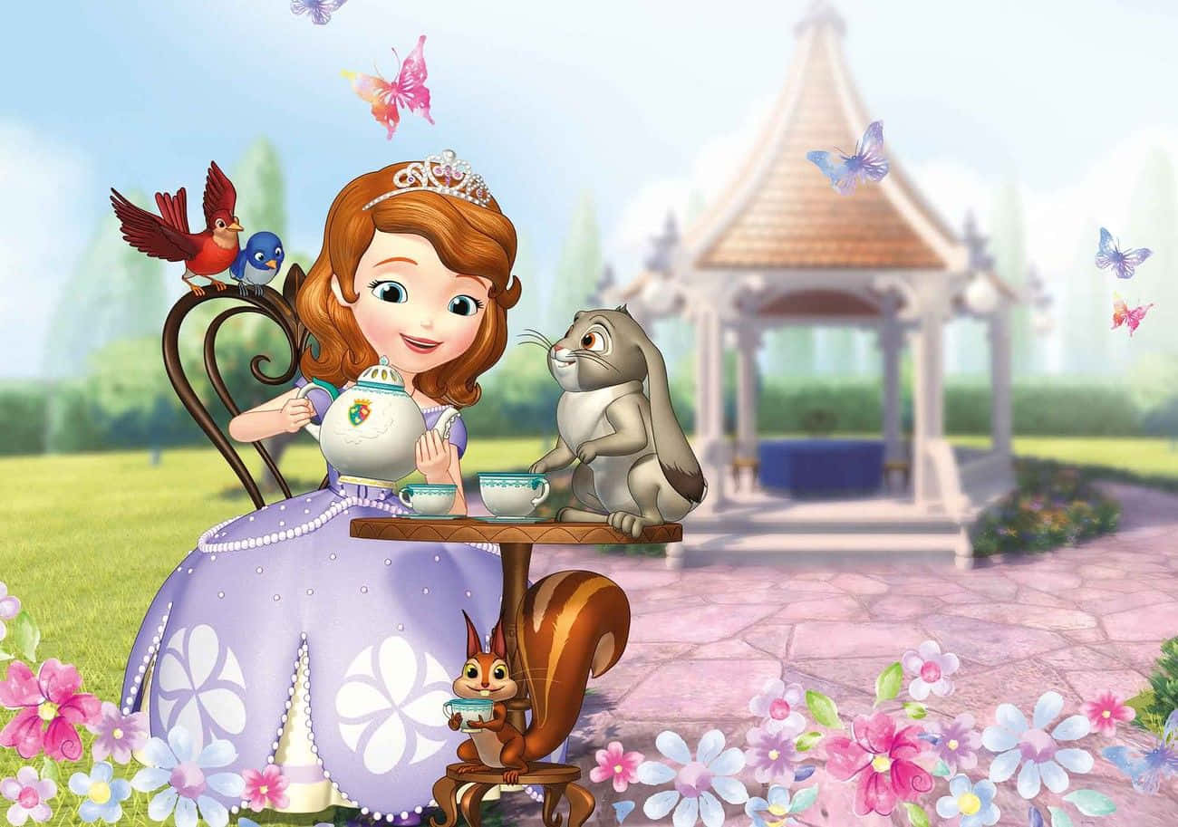 Sofia the First spreading joy and kindness everywhere she goes! Wallpaper