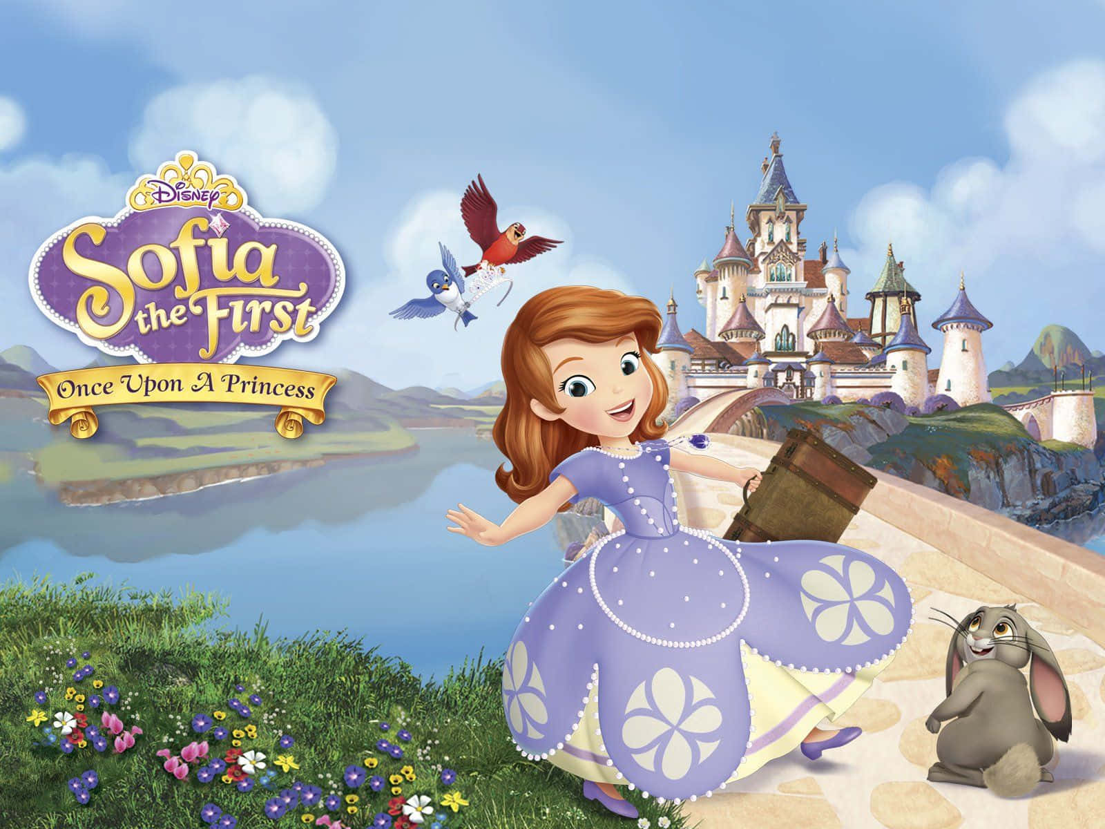 Discover the magic of Sofia the First with this beautiful wallpaper! Wallpaper