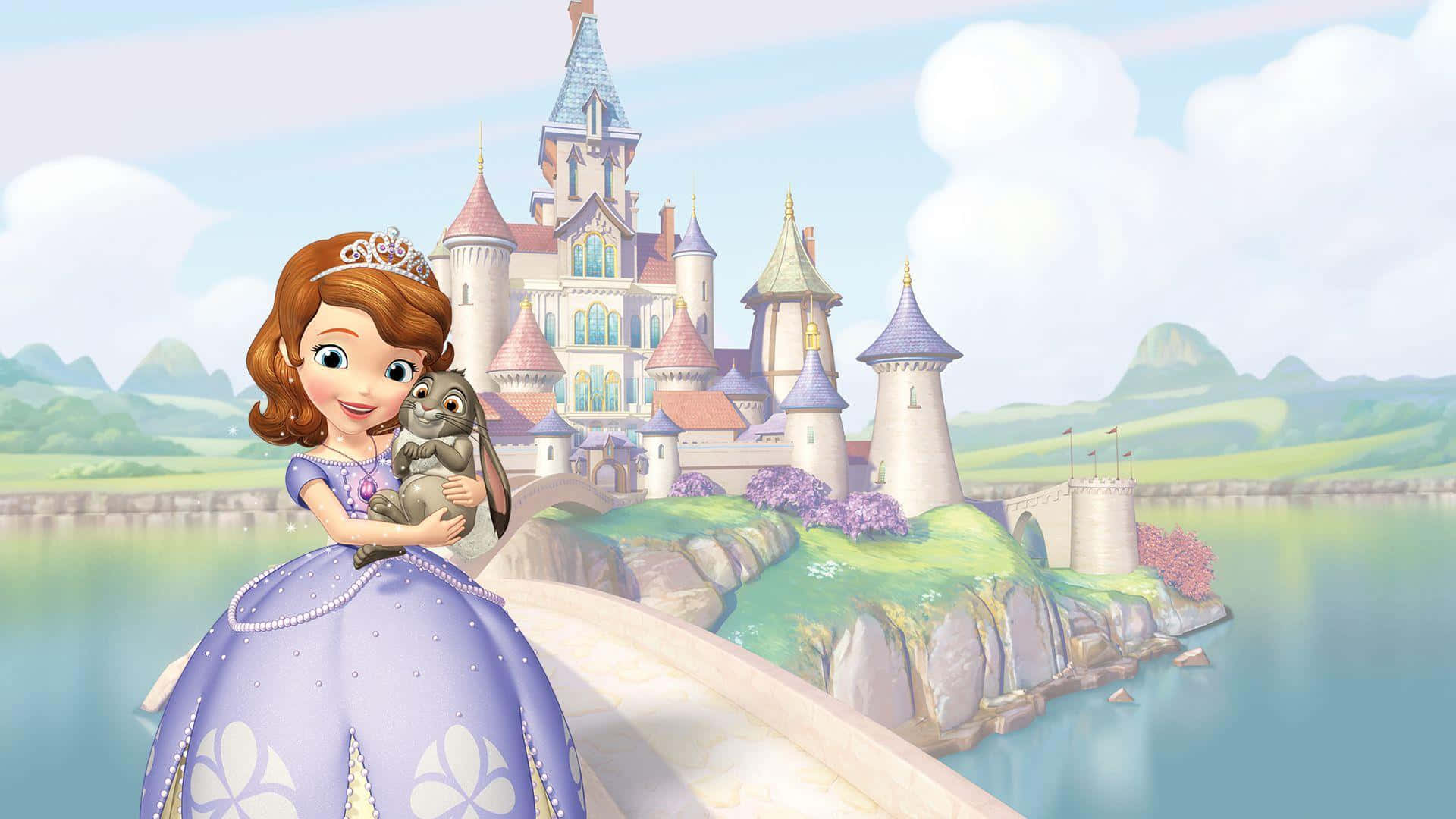 Sofia the first enjoys quality time with her family Wallpaper