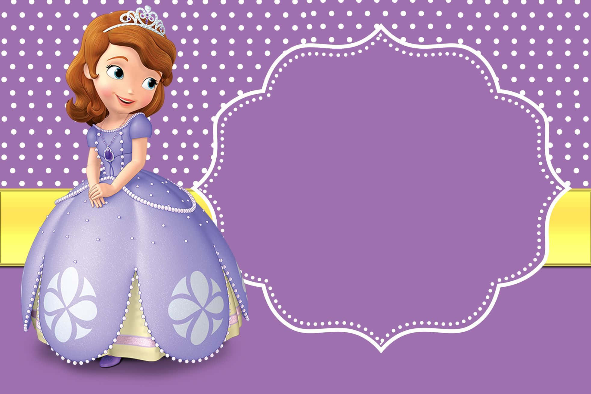 Sofia The First exploring the magical Garden of the Royal Palace Wallpaper