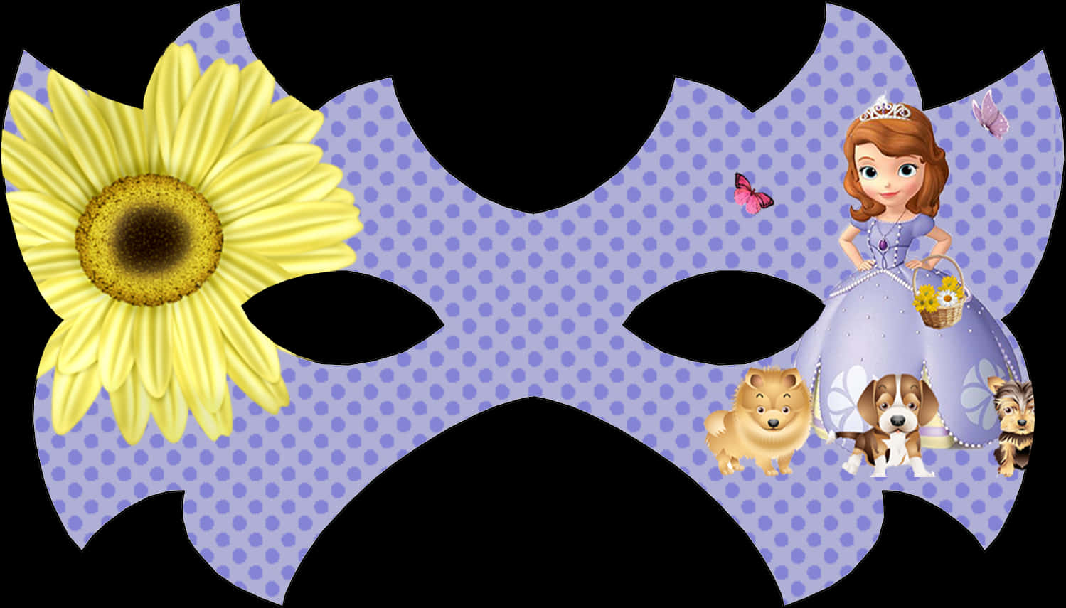 Sofia The First Animal Friends Mask PNG