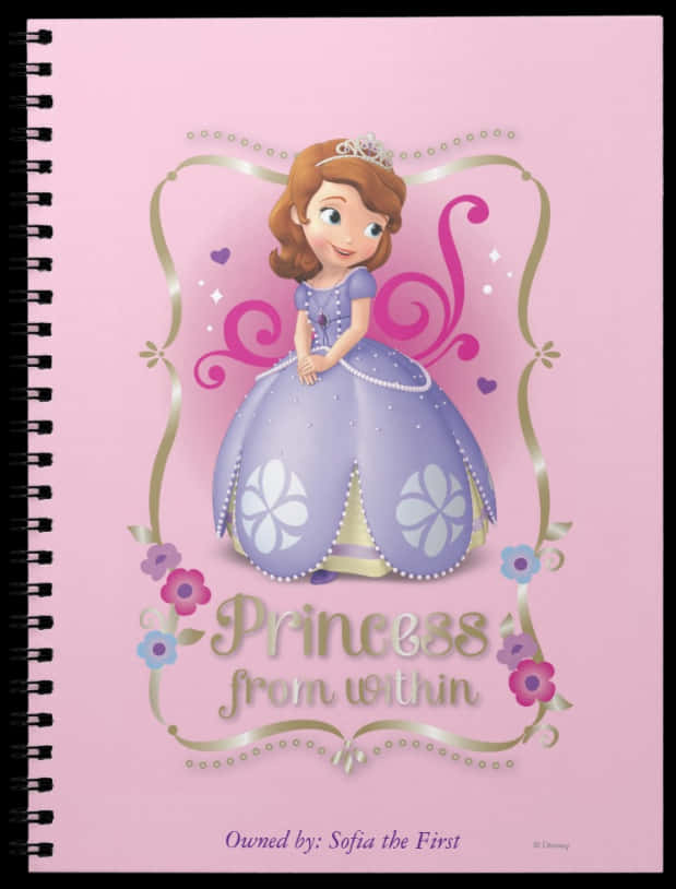 Sofia The First Princess From Within Notebook Cover PNG