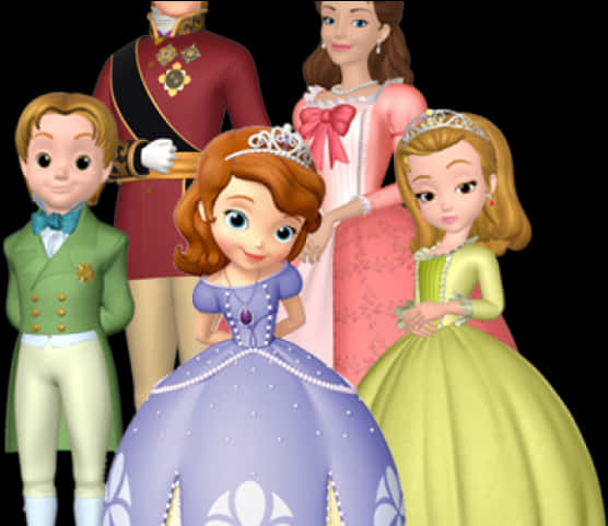 Sofia The First Royal Family Portrait PNG
