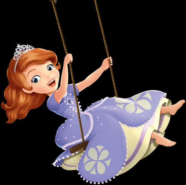 Sofia The First Swinging Happily PNG