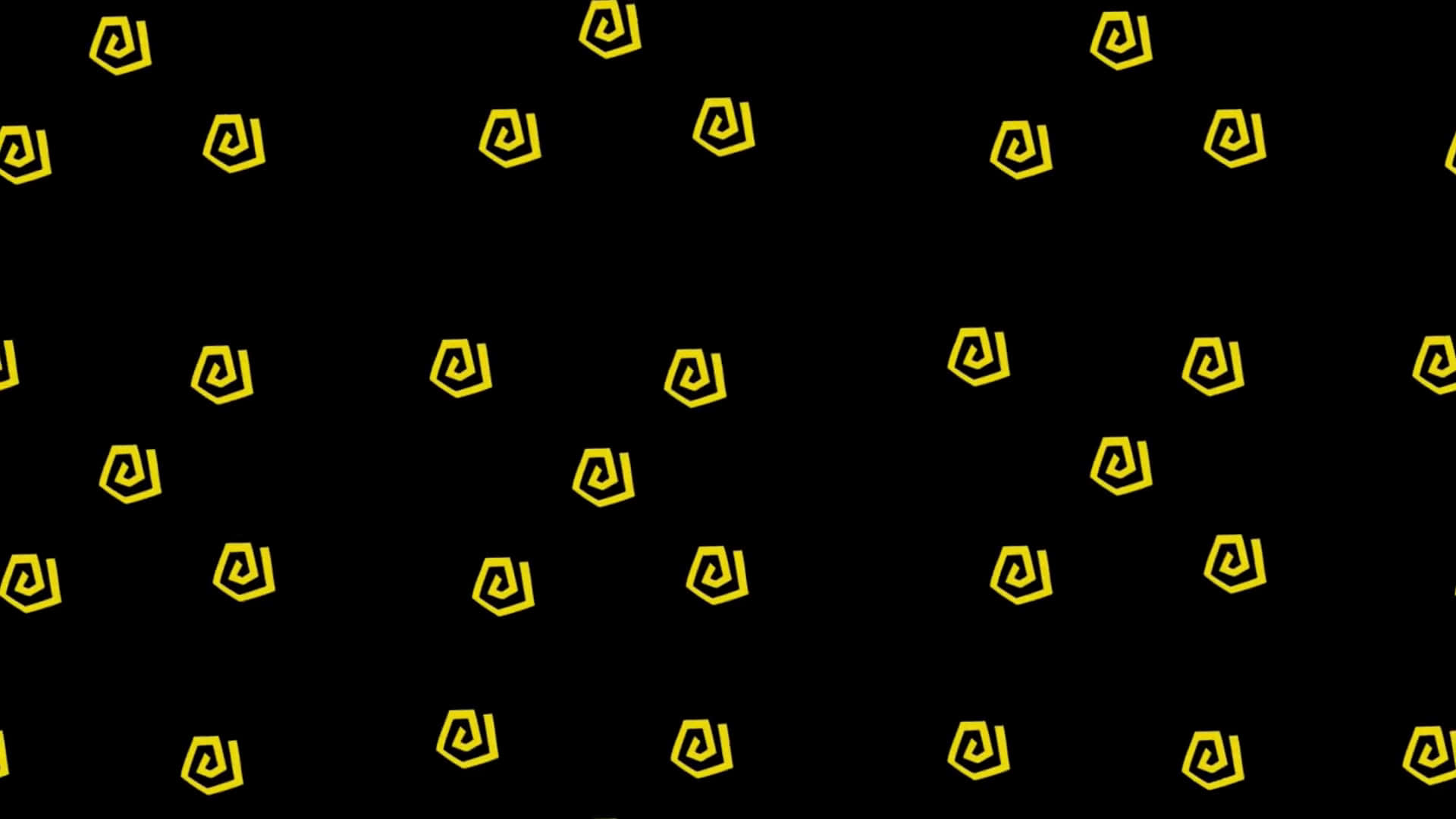 Yellow And Black Dots On A Black Background Wallpaper