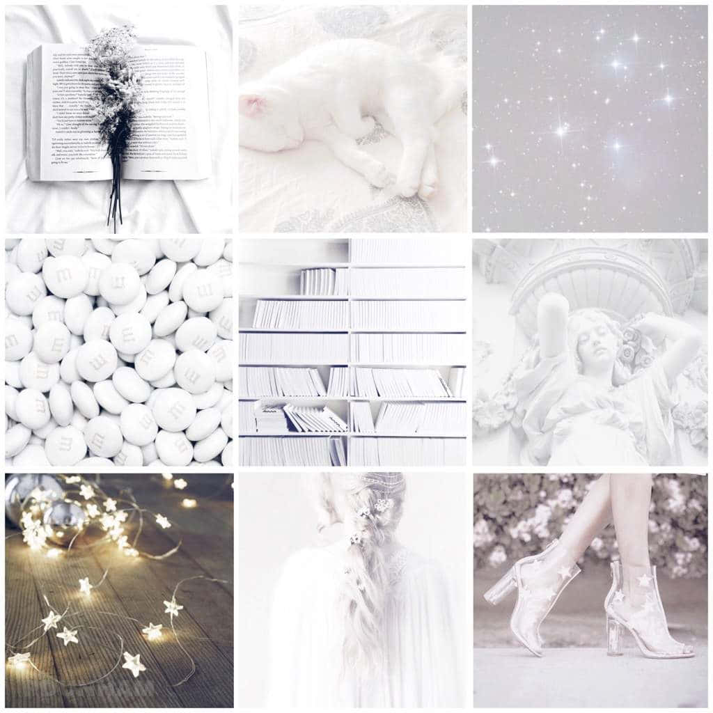 White And Gold - A Collage Of Photos