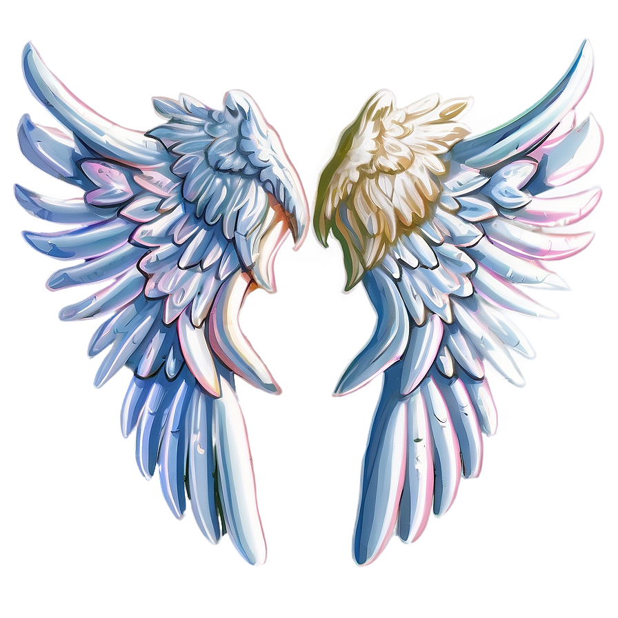 Soft Angel Wings Drawing Png 91 PNG