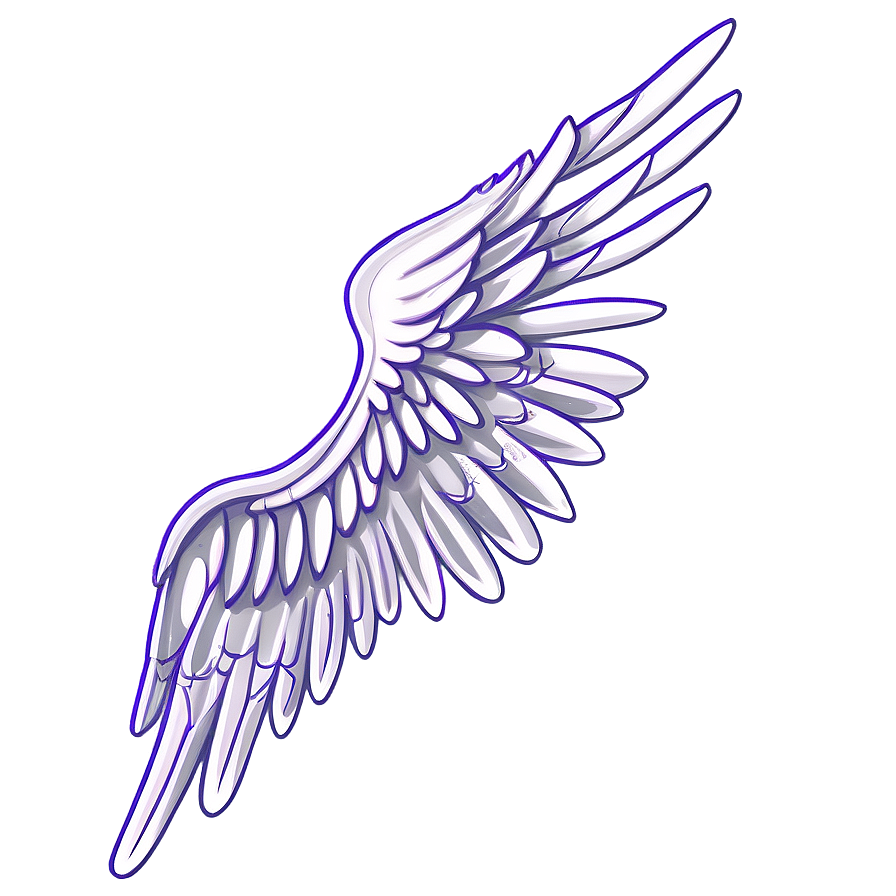 Soft Angel Wings Drawing Png Qsh PNG