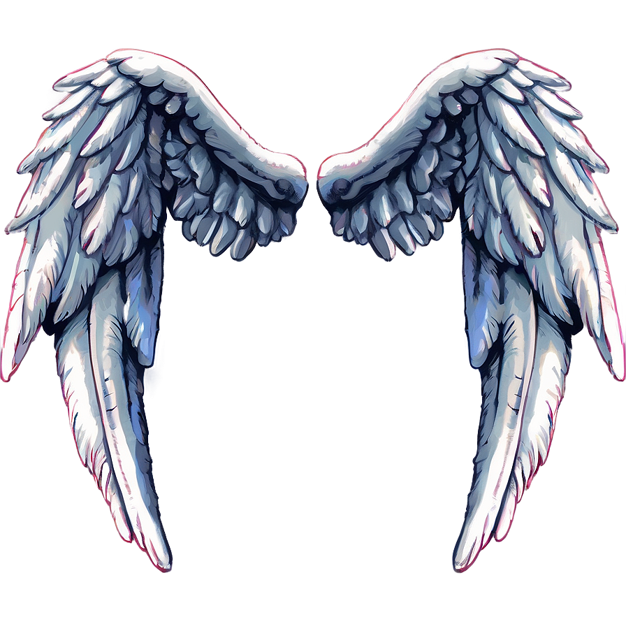 Soft Angel Wings Drawing Png Tig44 PNG