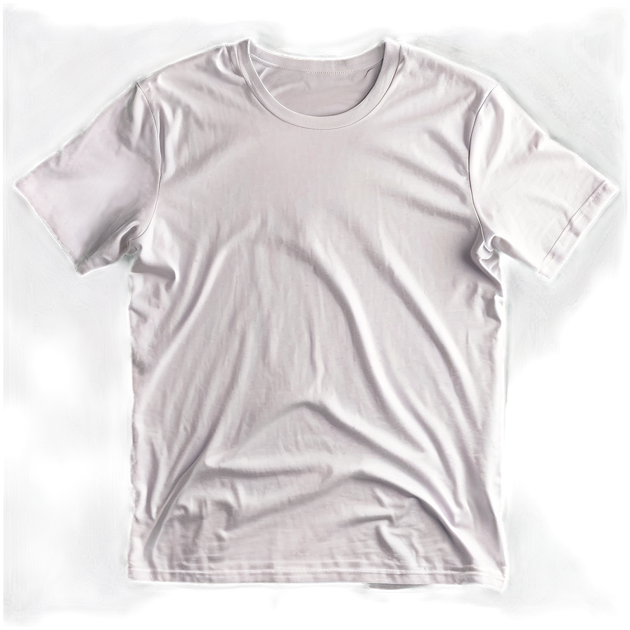 Soft Cotton White T-shirt Mockup Png 06132024 PNG