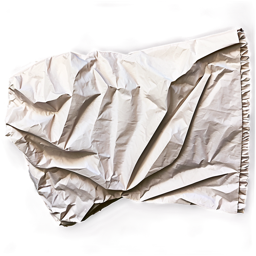 Soft Crumpled Paper Png 05242024 PNG