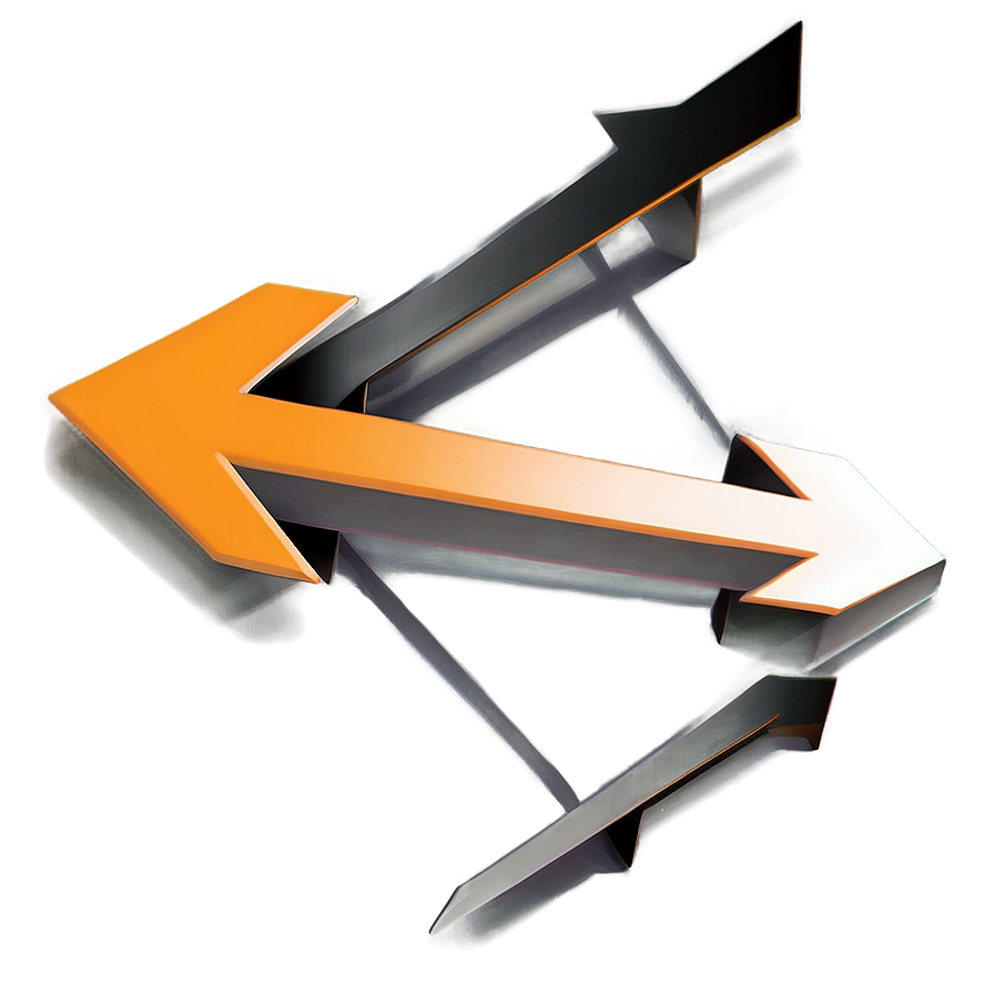 Soft Edge Orange Arrow Png Wao18 PNG