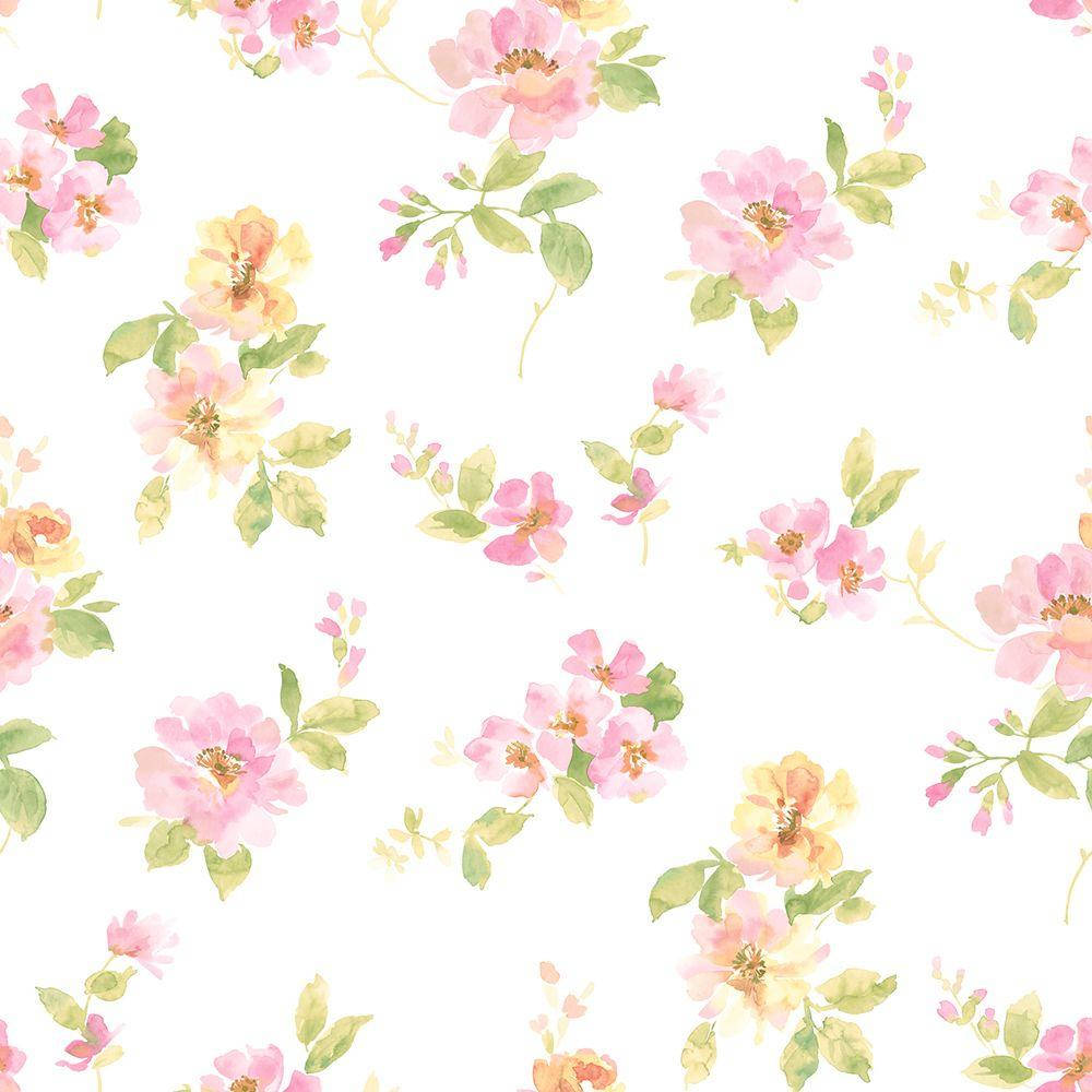 Soft Floral Touch Wallpaper