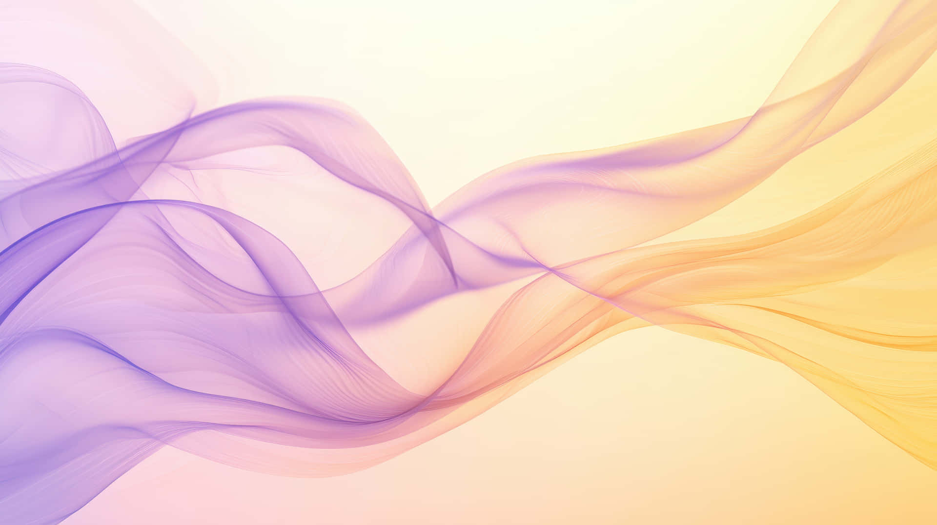 Soft Flowing Abstract Waves In Purple And Gold Hues Wallpaper