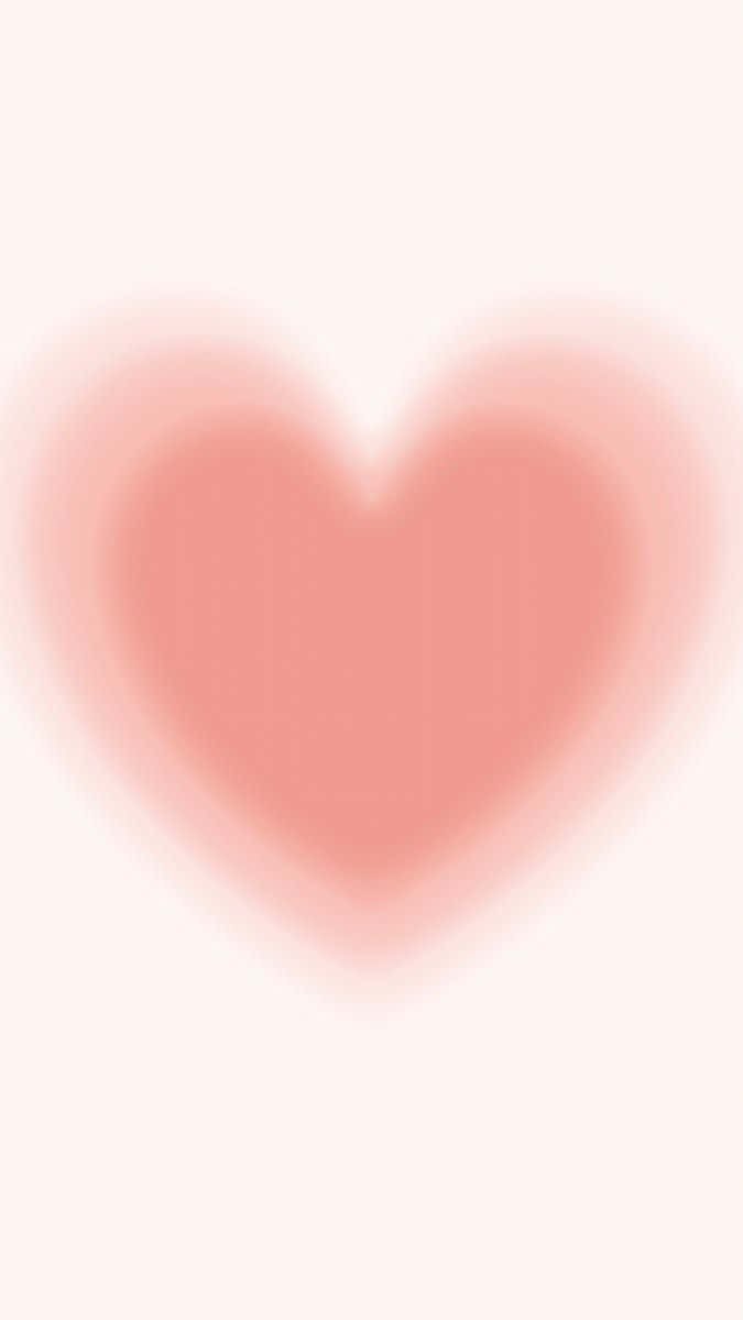 Soft Focus Heart Shaped Graphic Wallpaper