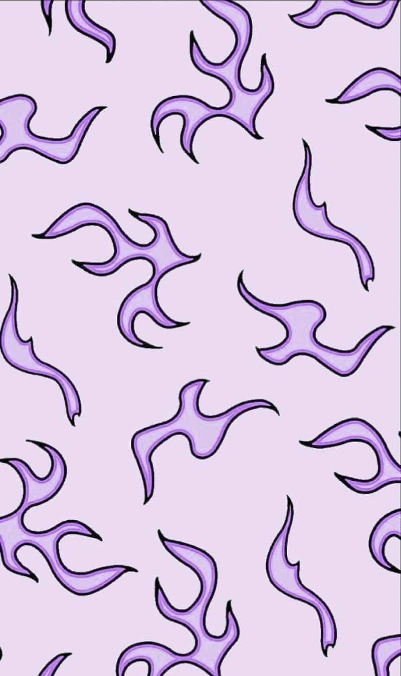Soft_ Indie_ Purple_ Swirl_ Pattern Wallpaper