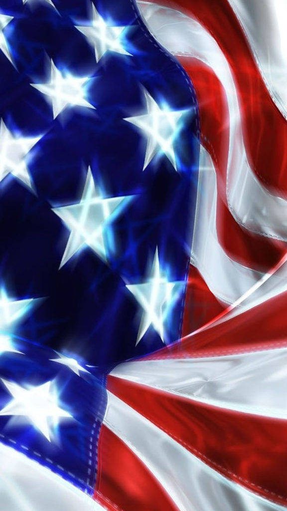 Soft Lines American Flag Iphone Wallpaper