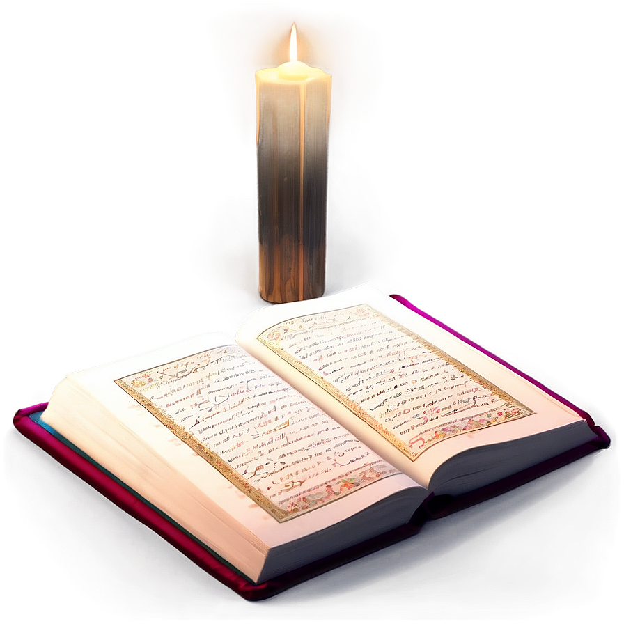 Soft Lit Quran Ambiance Png 06252024 PNG