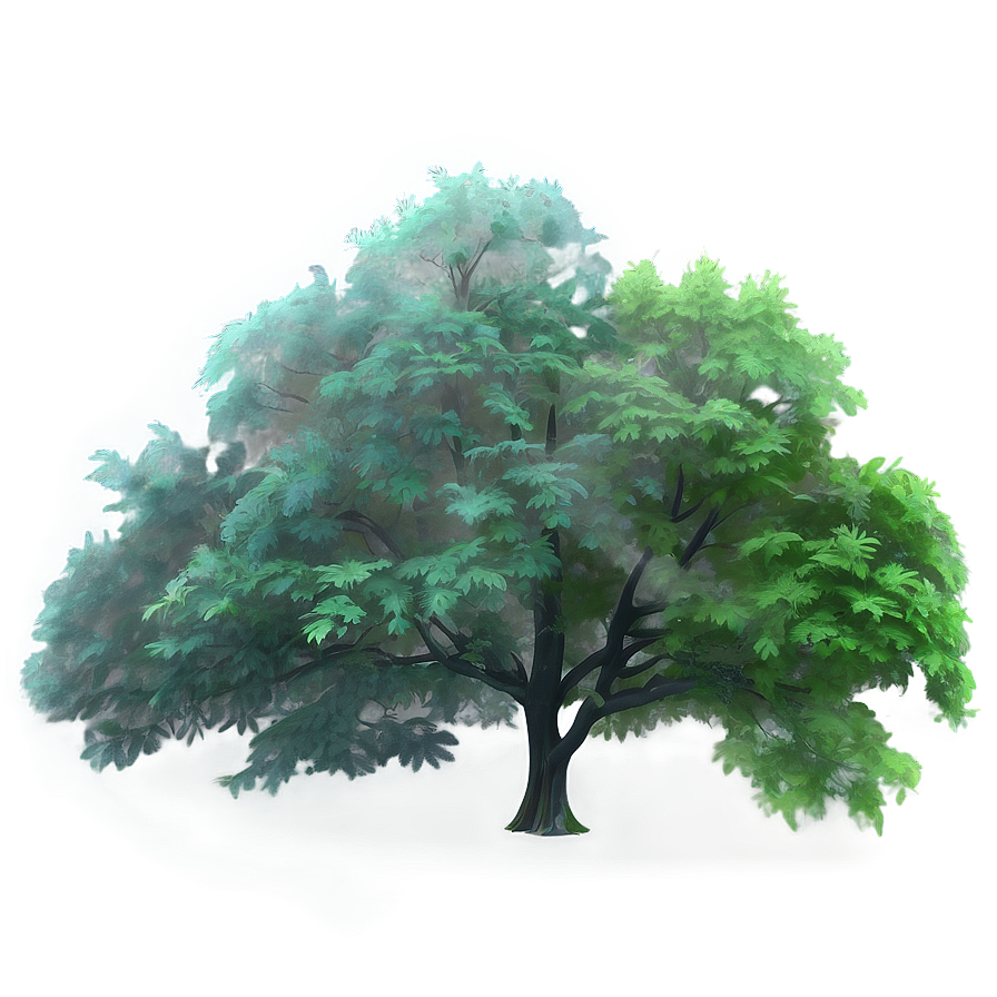 Soft Misty Forest Png Kfk PNG