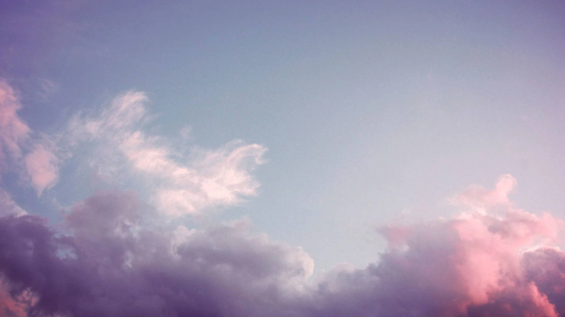 Soft Pink Aesthetic Cloud Desktop Wallpaper