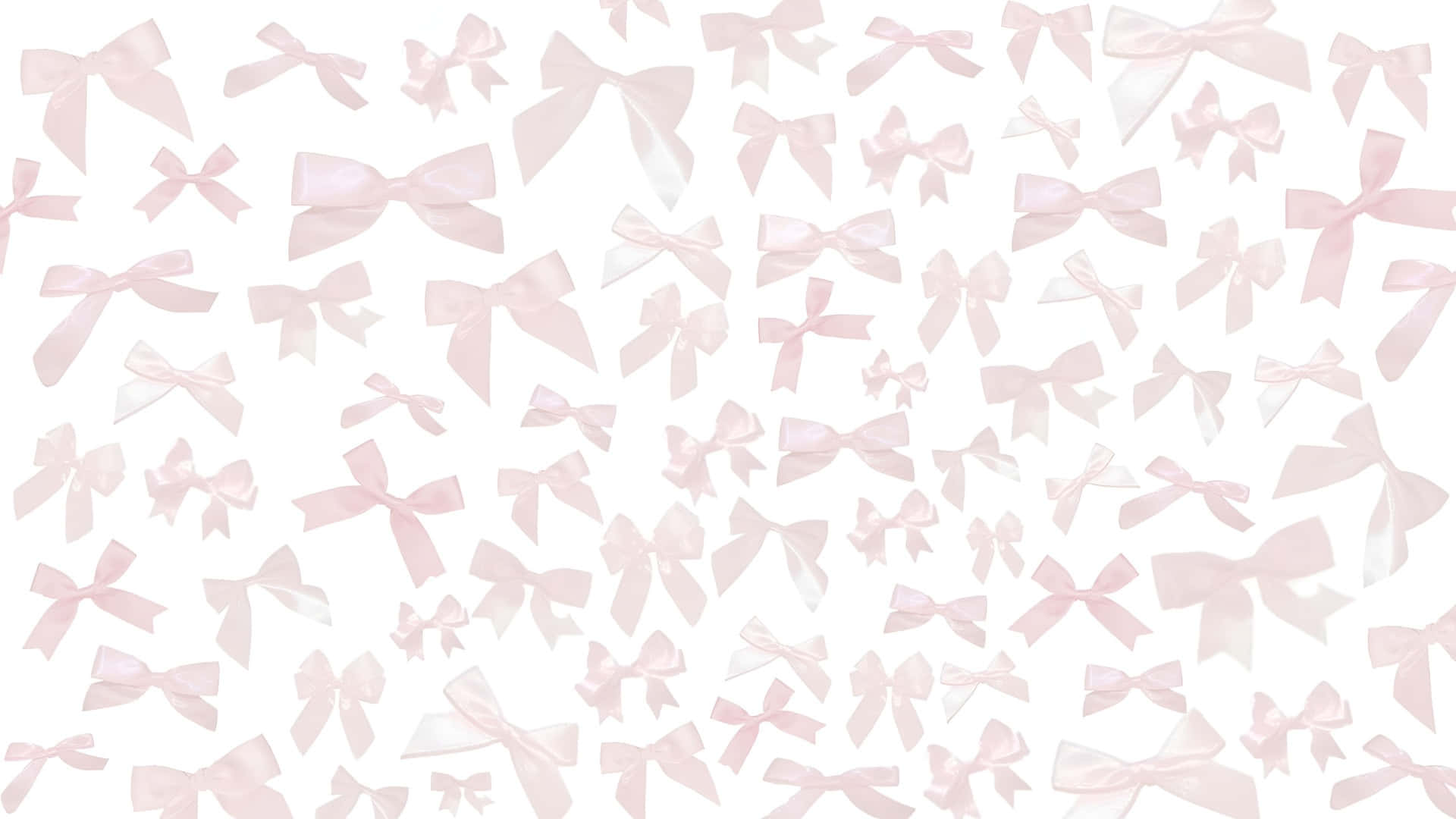 Soft Pink Bow Pattern Wallpaper