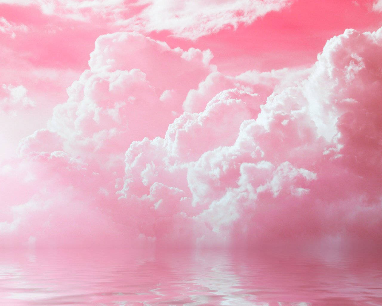Soft Pink Cloud Cover Wallpaper