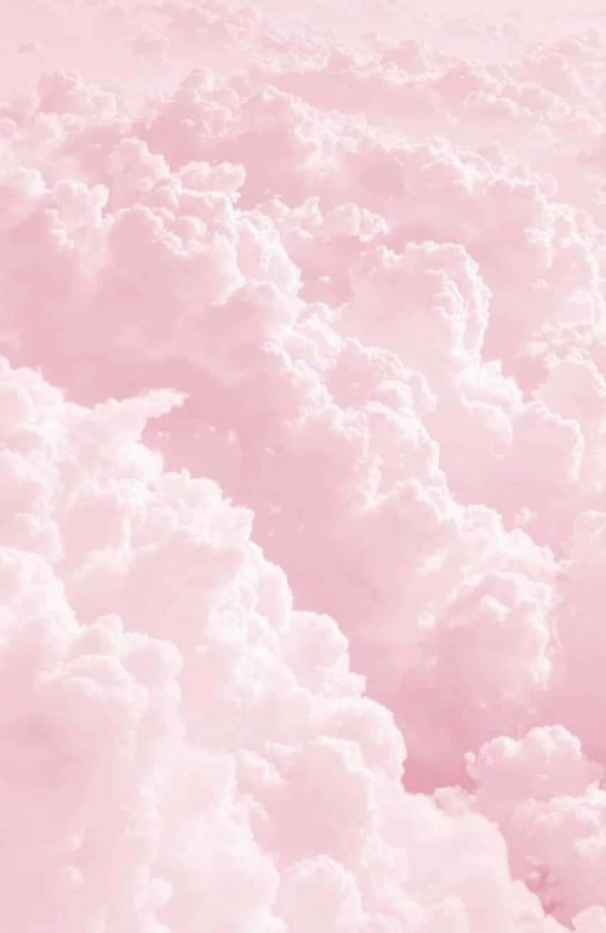 Soft Pink Cloudscape Wallpaper