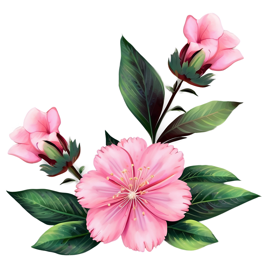 Soft Pink Flowers Png 41 PNG