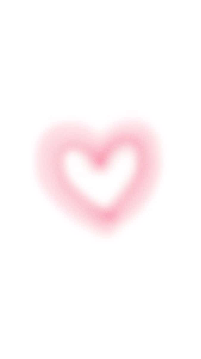 Soft Pink Heart Glow Wallpaper
