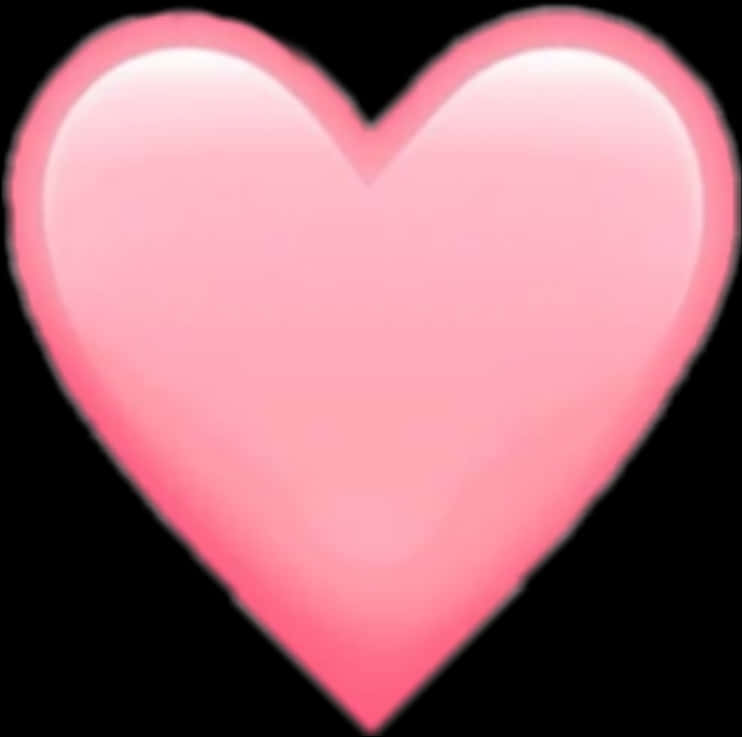 Soft Pink Heart Graphic PNG