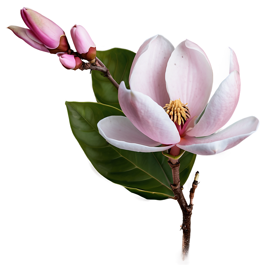 Soft Pink Magnolia Flower Png 06252024 PNG