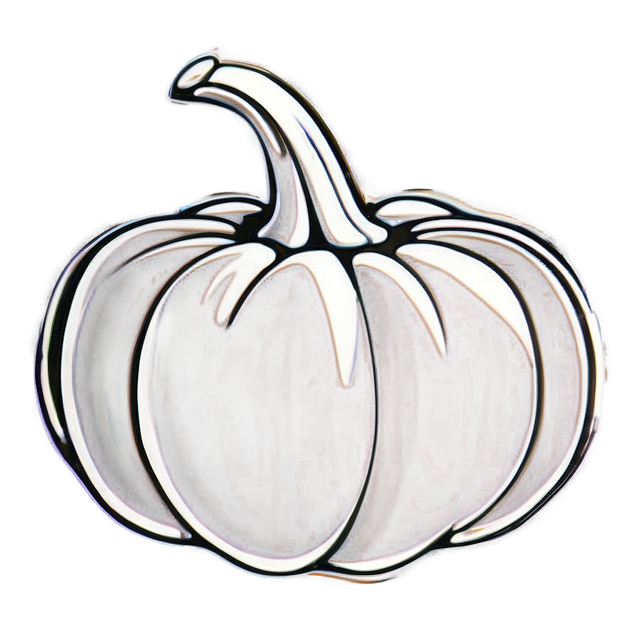 Soft Pumpkin Outline Rendering Png 06202024 PNG