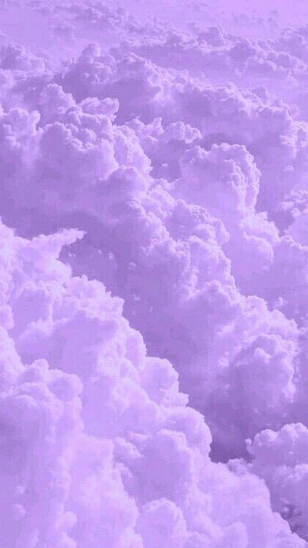 Soft Purple Clouds Aesthetic Wallpaper