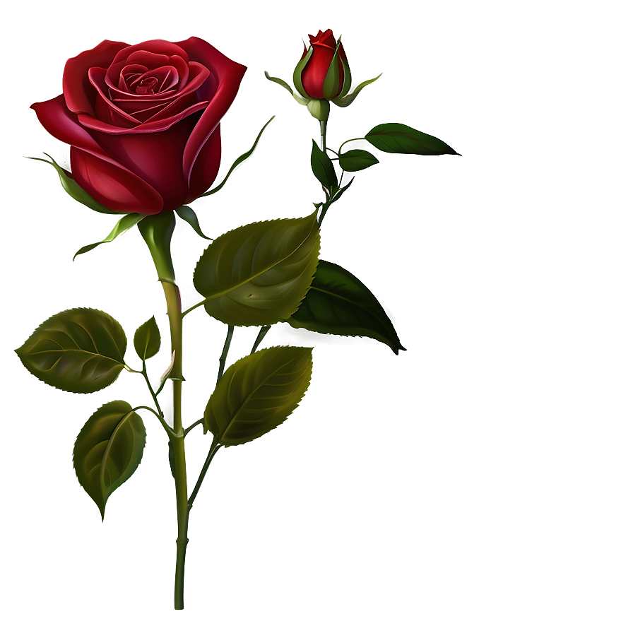 Soft Red Rose Png 16 PNG