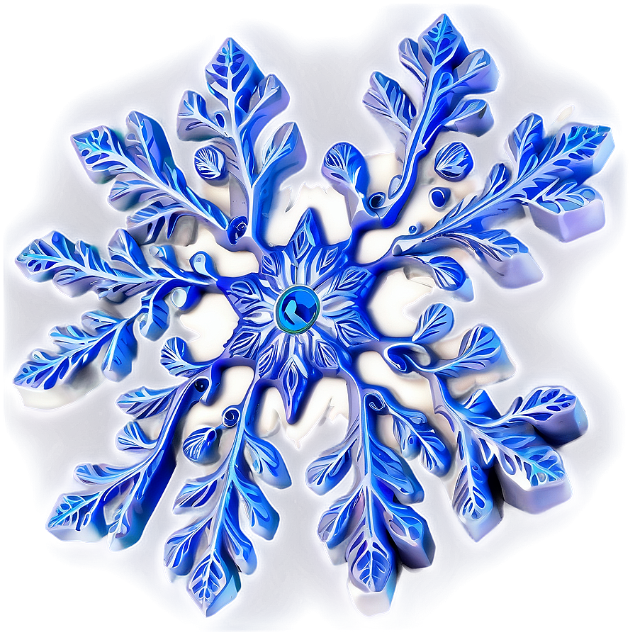 Soft Snowflake Figurine Png Jet PNG