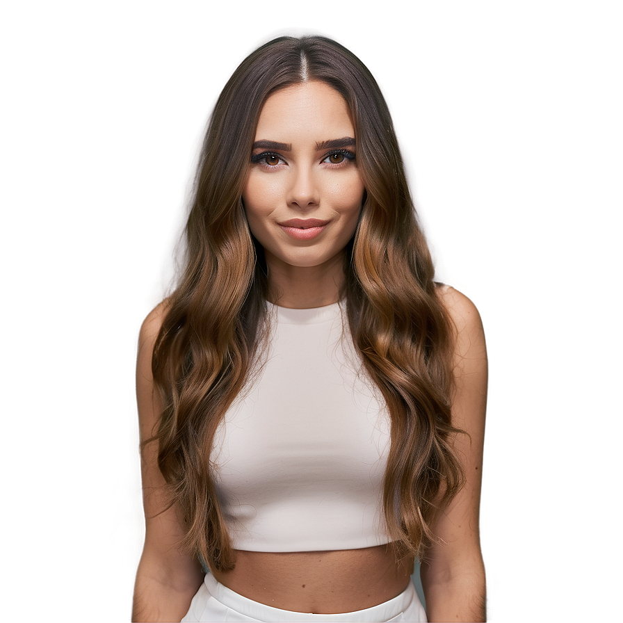 Soft Waves Long Hair Png Ibs94 PNG