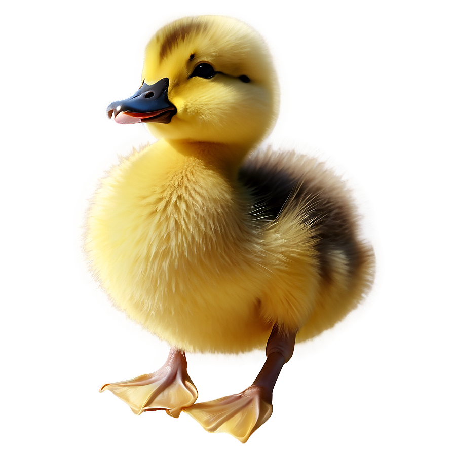 Soft Yellow Duckling Illustration Png Pfp PNG