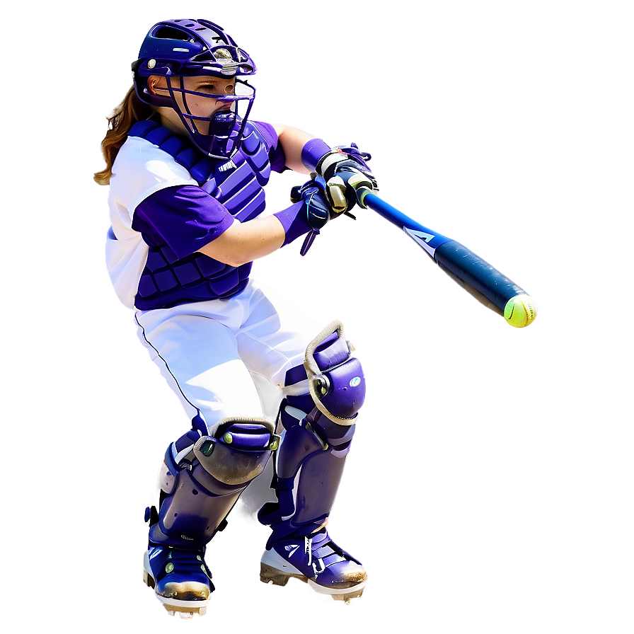 Softball Catcher Png 05042024 PNG