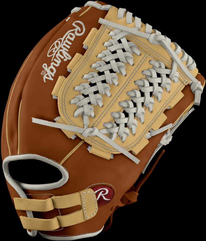 Softball_ Glove_ Closeup_ View PNG