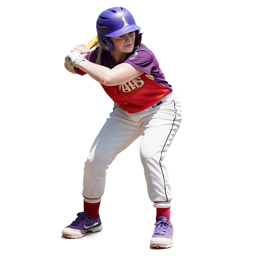 Softball Player Pose Png Dpf PNG