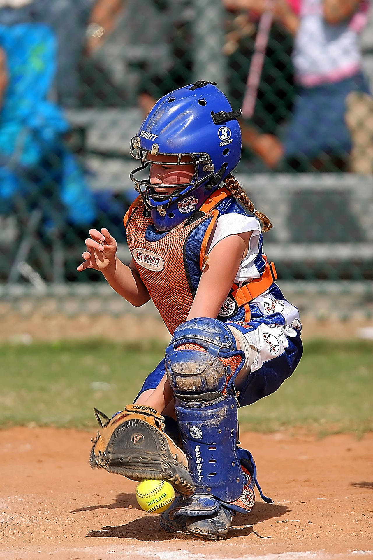 Softball Player With Dirt Covered Uniform Wallpaper