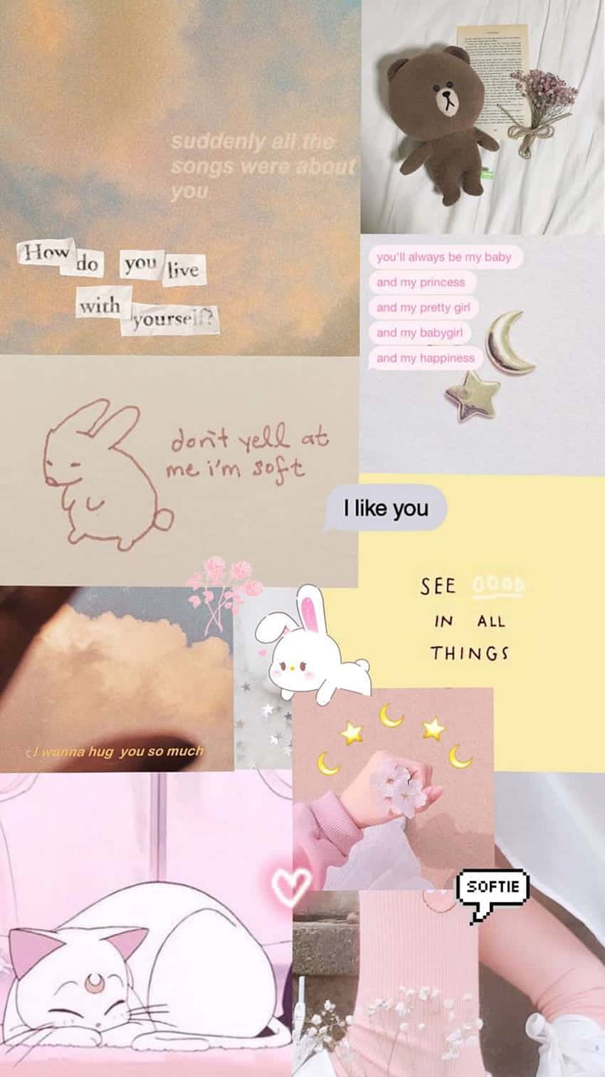 Softie_ Aesthetic_ Collage Wallpaper