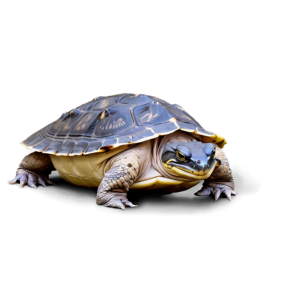 Softshell Turtle In Mud Png 64 PNG