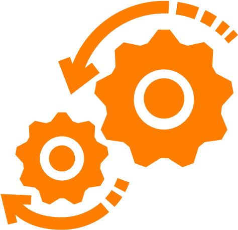 Software Integration Gears Icon PNG